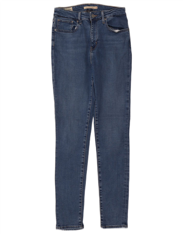 LEVI'S Dame 721 Skinny Jeans med høj talje W28 L30 Blå