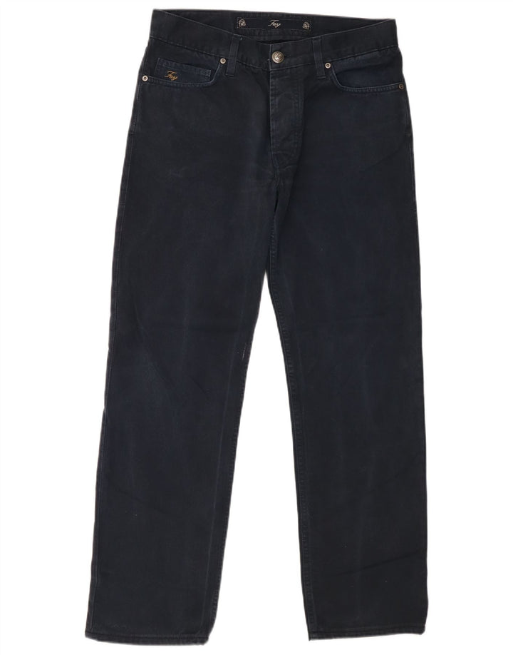 Fay Straight Jeans til mænd W32 L29 marineblå bomuld