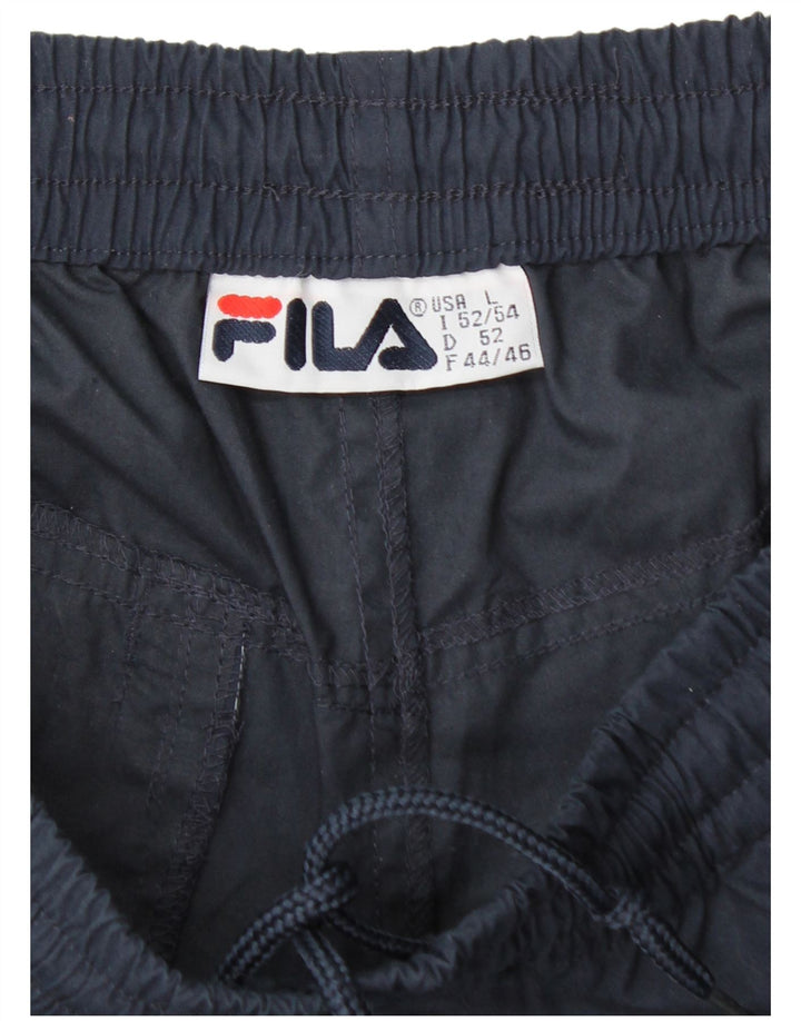 Fila Herre Capri træningsdragt Bukser Large Navy Blue Polyester