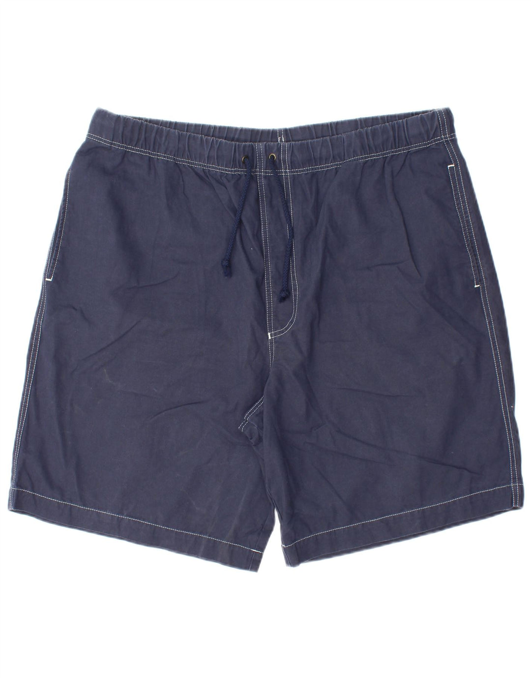 MARKS & SPENCER Mens Casual Shorts XL W40  Navy Blue Cotton