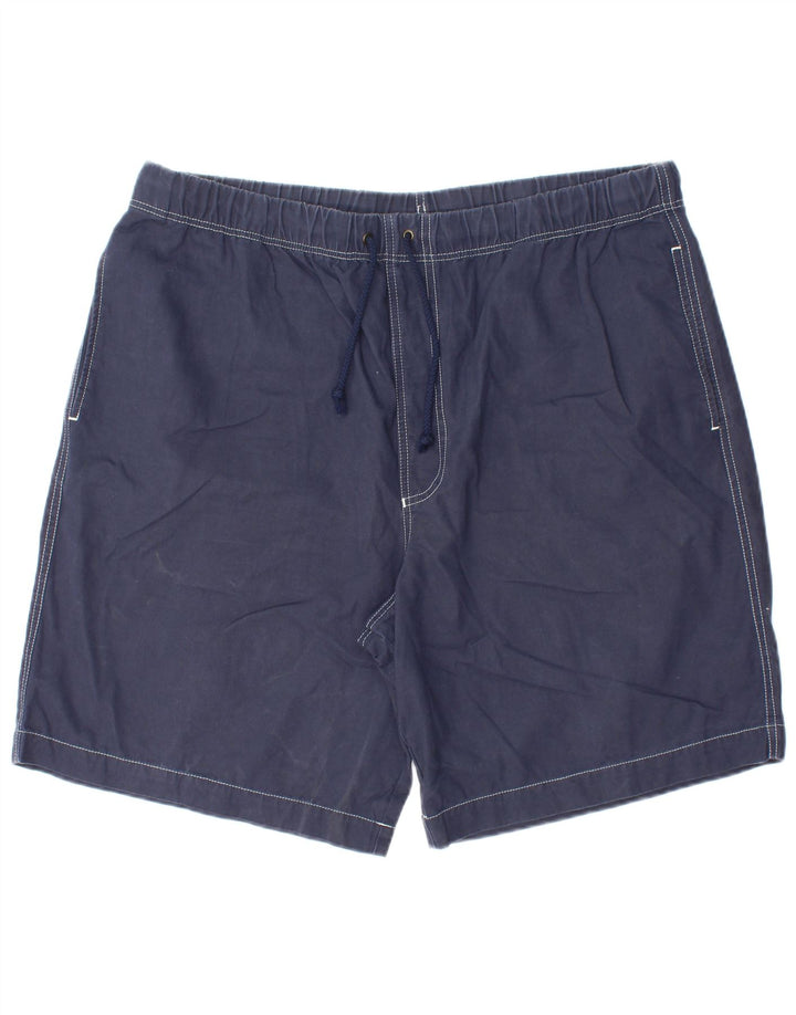 MARKS & SPENCER Mens Casual Shorts XL W40  Navy Blue Cotton