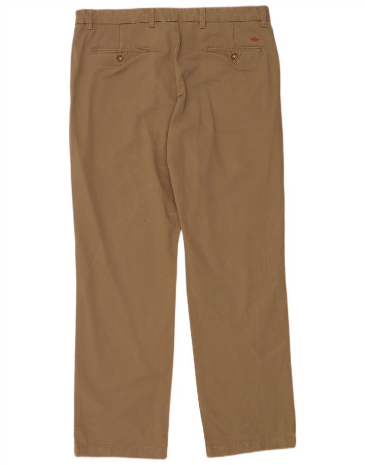 DOCKERS Straight Chino Bukser til mænd W38 L34 Beige Bomuld