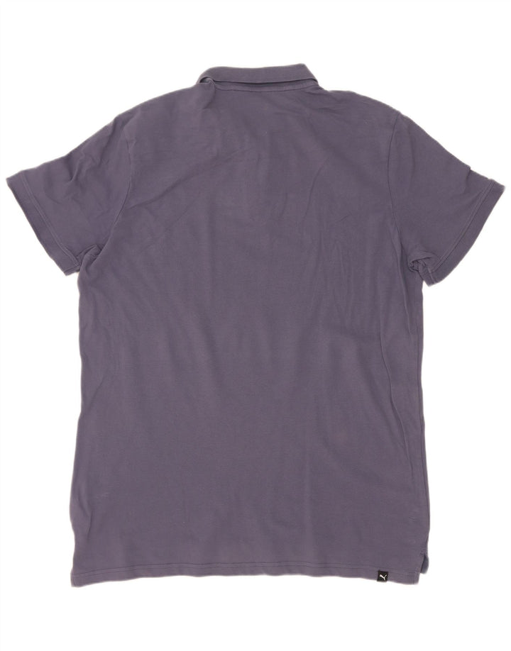 Puma herre poloshirt XL grå bomuld