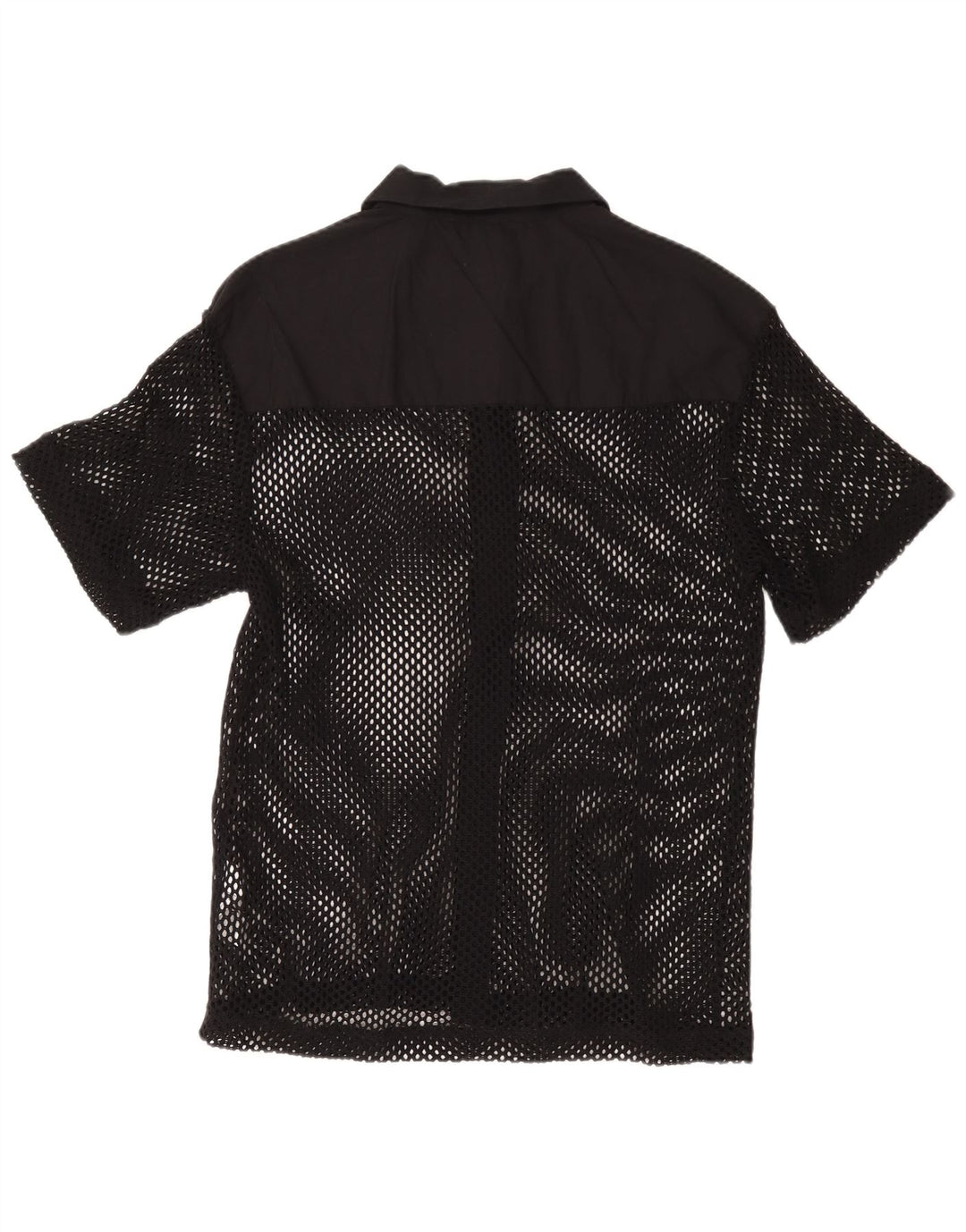 Zara Kortærmet Herreskjorte Medium Sort Bomuld