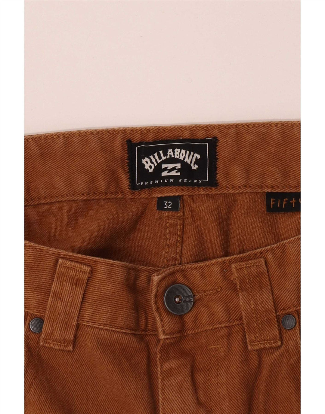 Billabong Herre Regular Straight Jeans W32 L31 Brun Bomuld