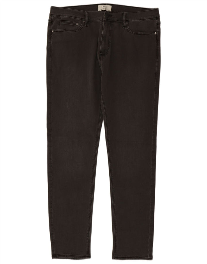 Marks & Spencer Herre Slim Jeans W36 L33 Grå Bomuld