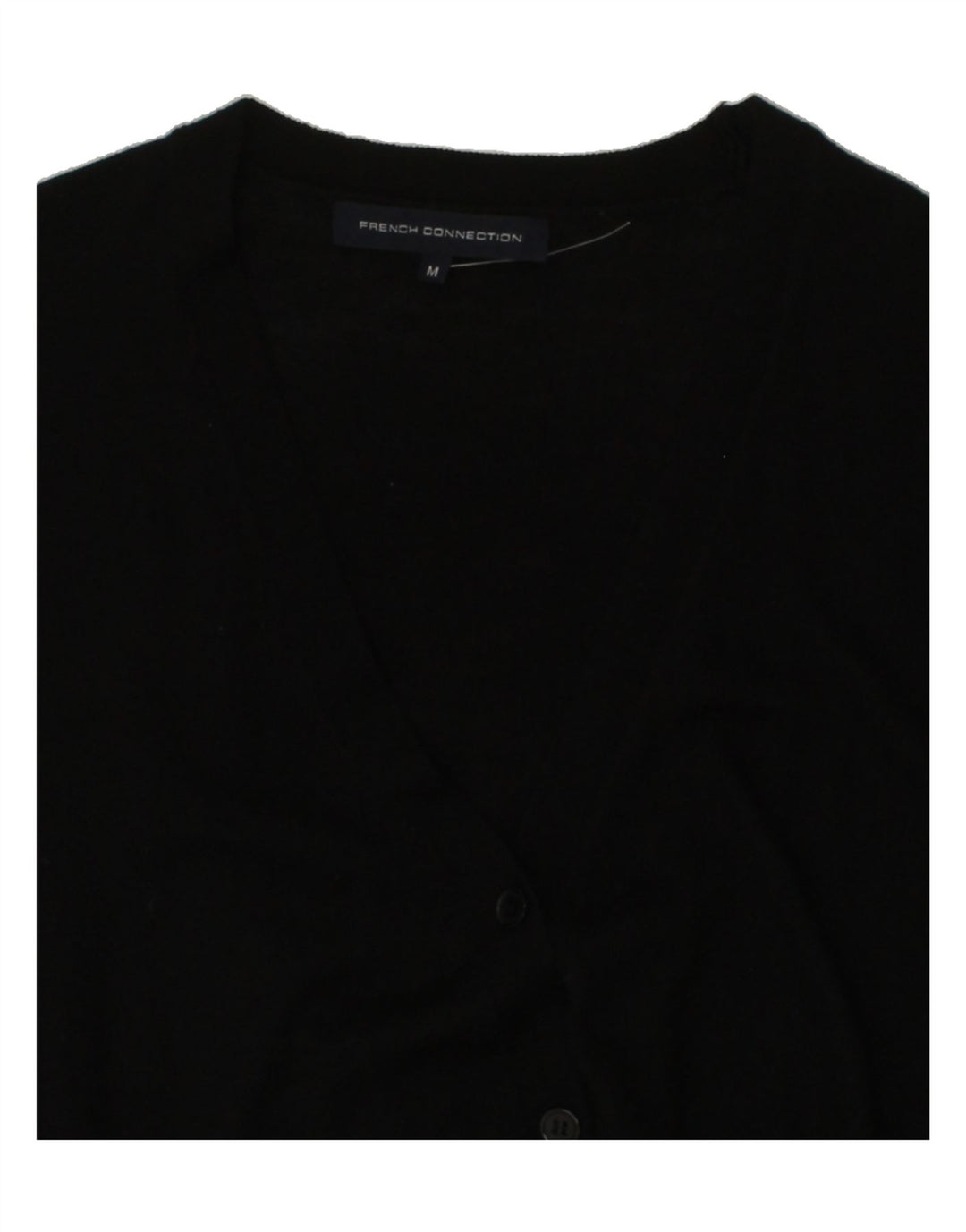 FRENCH CONNECTION Womens Cardigan Sweater UK 14 Medium Black Vintage French Connection and Second-Hand French Connection from Messina Hembry 