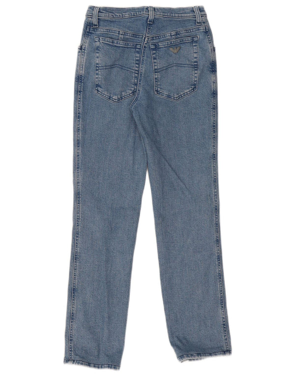 Armani Dame Straight Jeans W27 L27 Blå