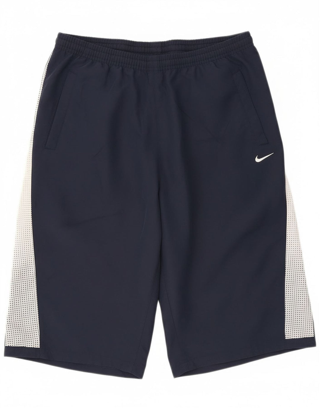 Nike Boys Sports Shorts 13-14 år XL Navy Blue Colourblock Polyester