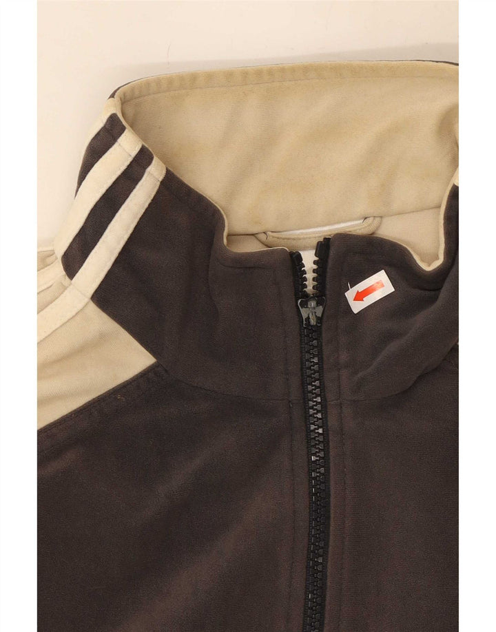 Adidas Træningsdragt til mænd Topjakke UK 38/40 Medium Grey Colourblock Polyester