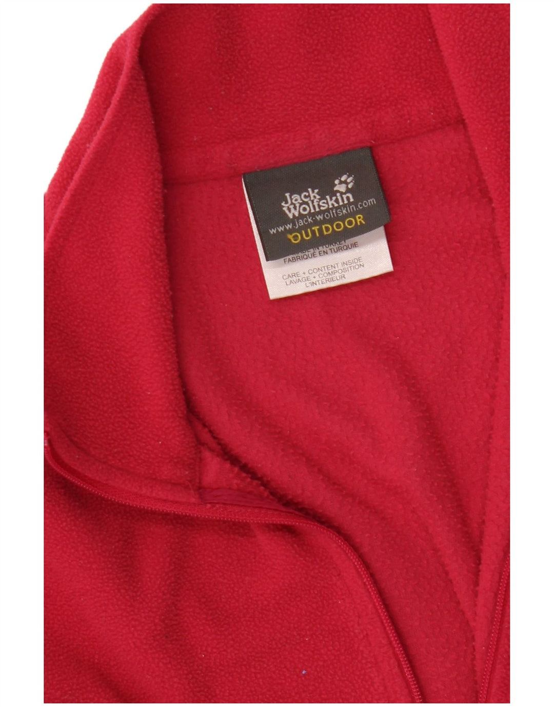 Jack Wolfskin Dame lynlås-hals Fleece Jumper UK 12/14 Medium Pink Polyester
