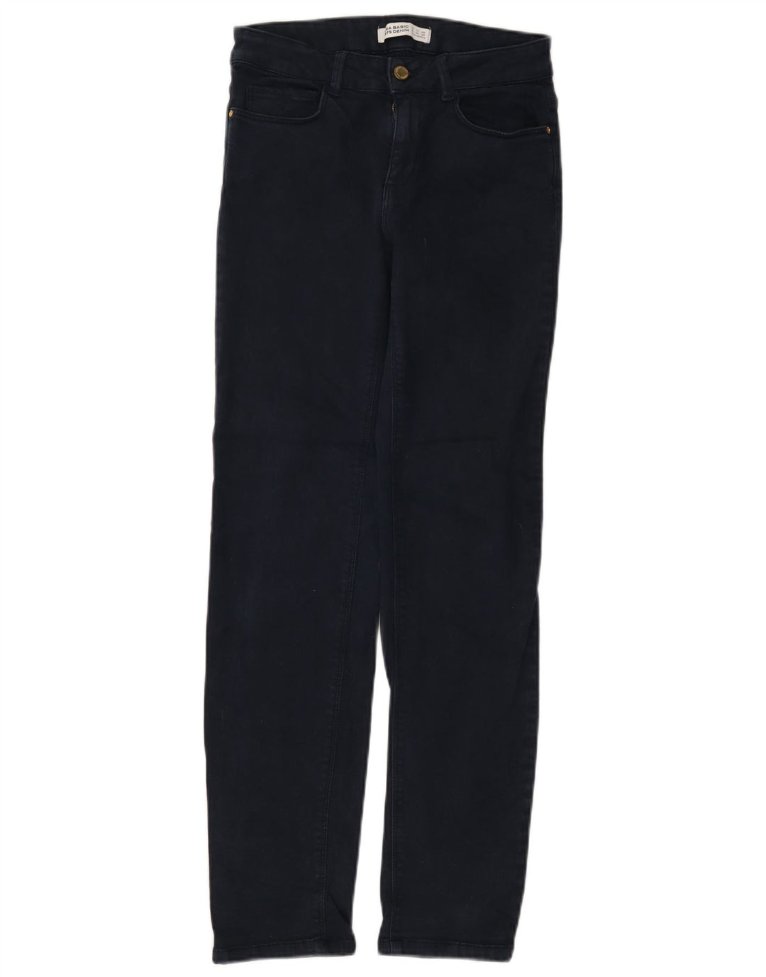 Zara Dame Slim Jeans EU 36 XS W26 L29 Marineblå