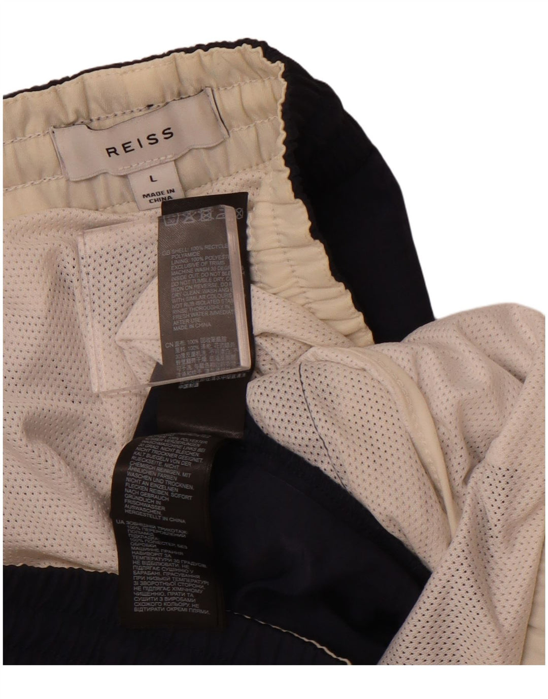 REISS svømmeshorts til kvinder UK 16 Large Navy Blue Polyamid