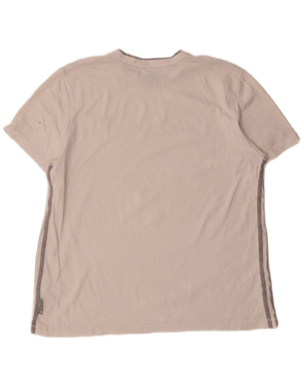 Adidas Herre T-Shirt Top XL Hvid Bomuld
