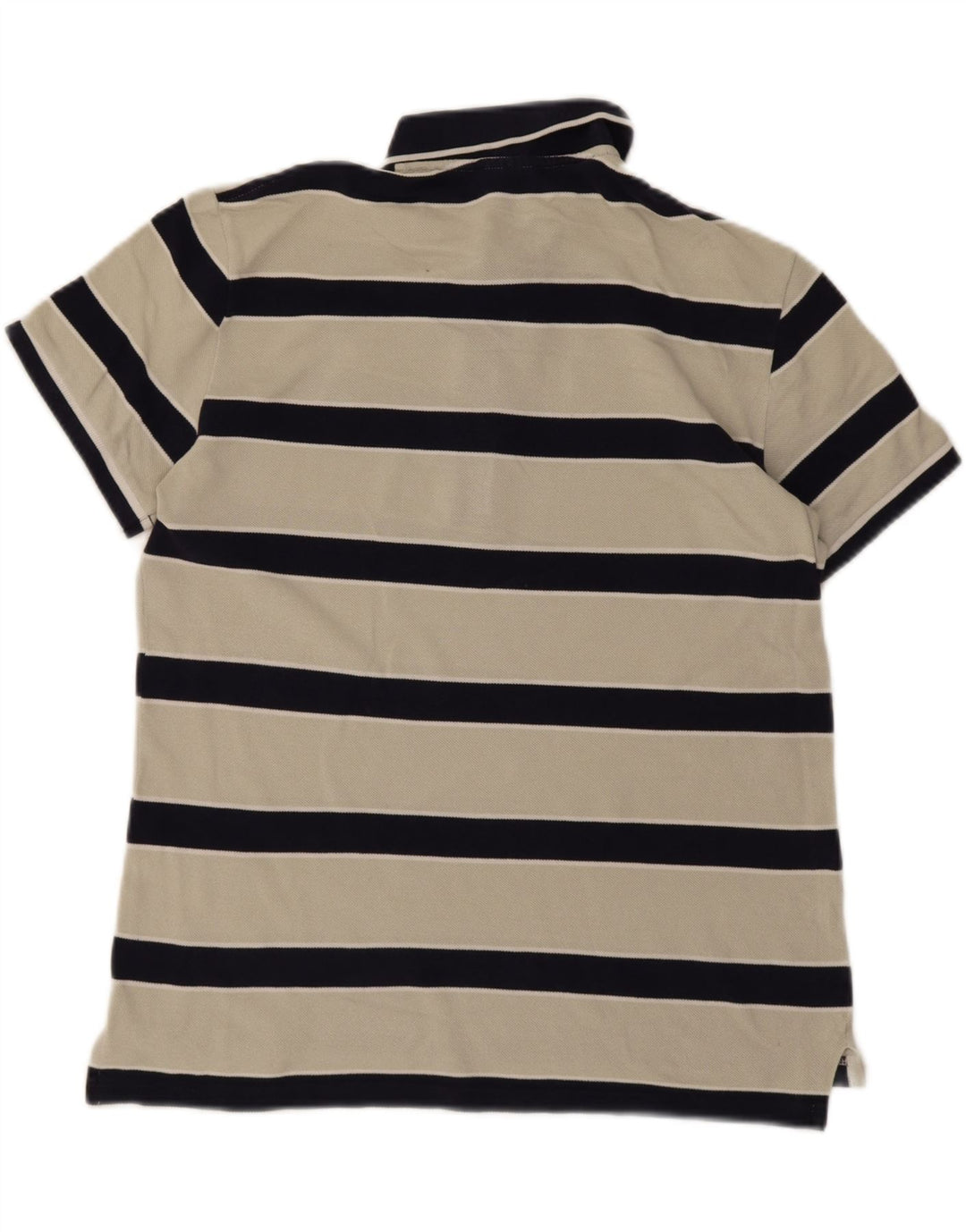 Lacoste Herre Polo Shirt Størrelse 4 Medium Hvid Stribet