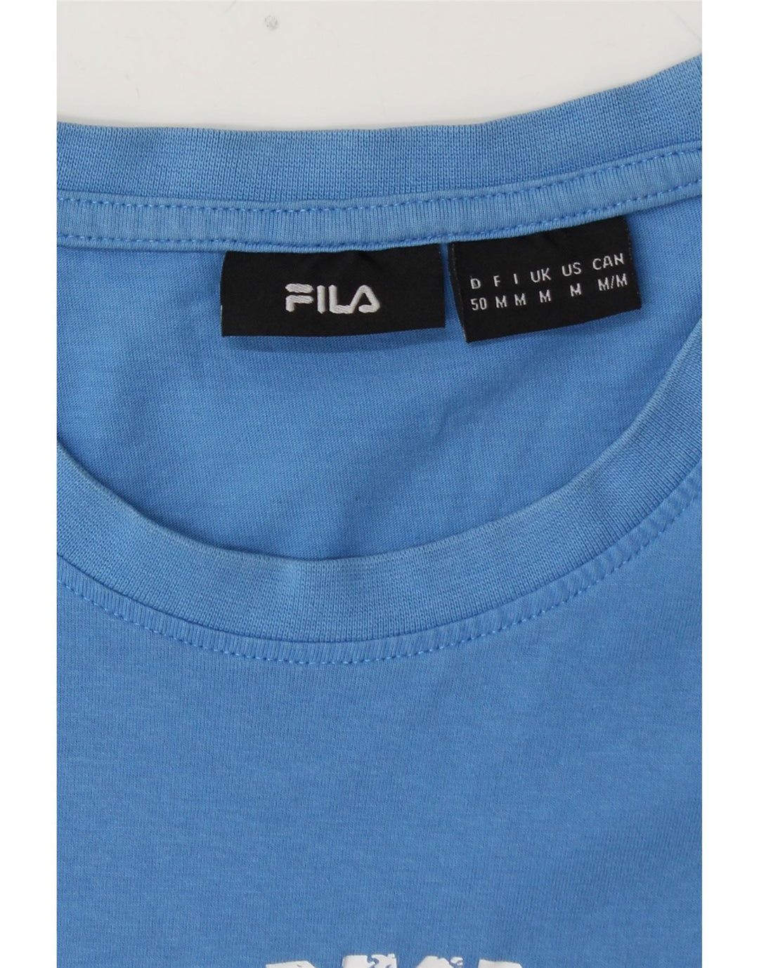 FILA Herre Grafisk T-Shirt Top Medium Blue