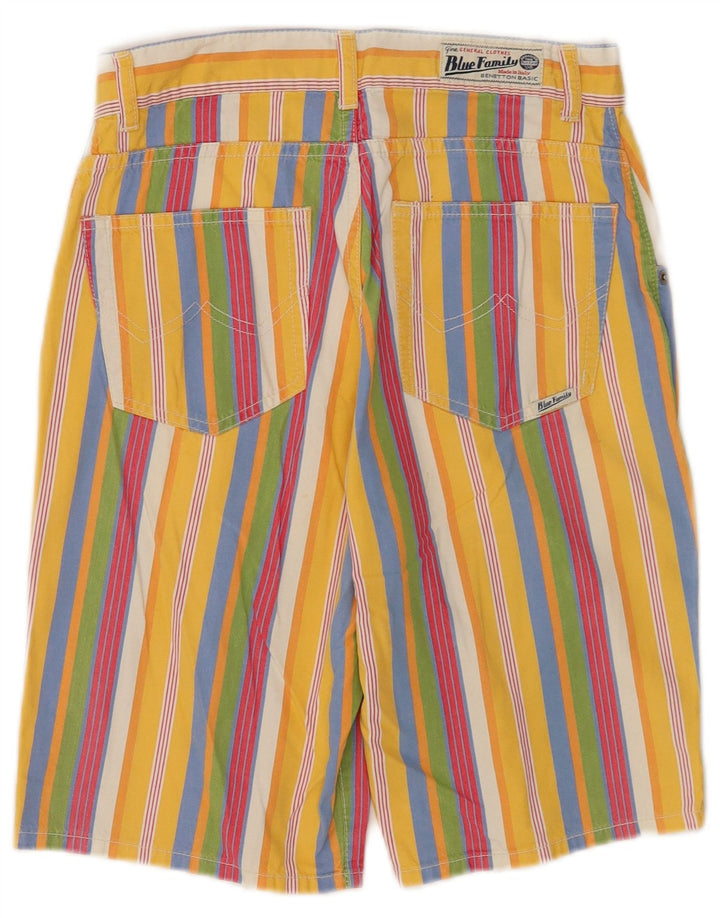 Benetton Casual Shorts til kvinder IT 44 Medium W26 Flerfarvet Stribet