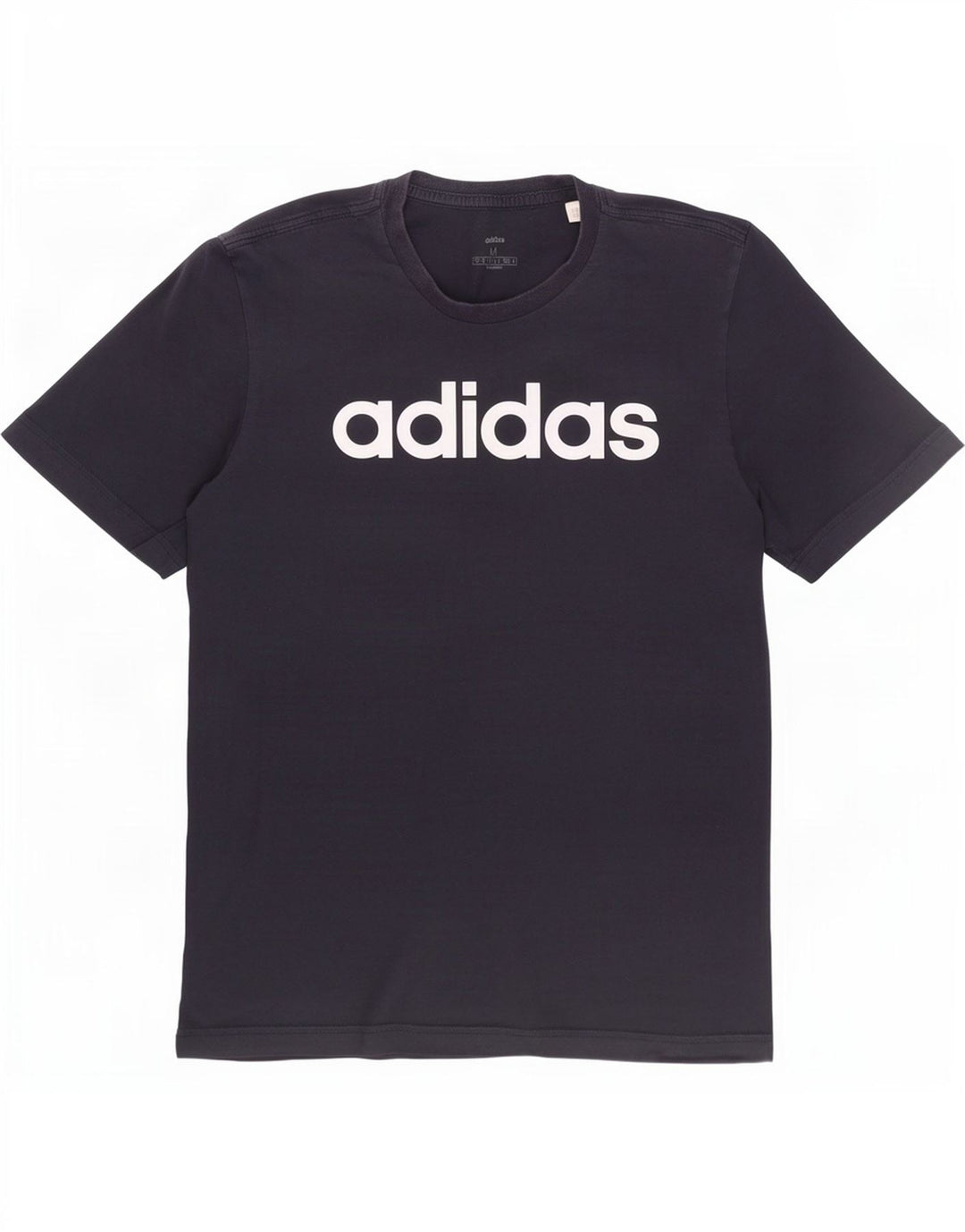 Adidas Herre grafisk T-shirt Top Medium Marineblå Bomuld