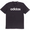 Adidas Herre grafisk T-shirt Top Medium Marineblå Bomuld