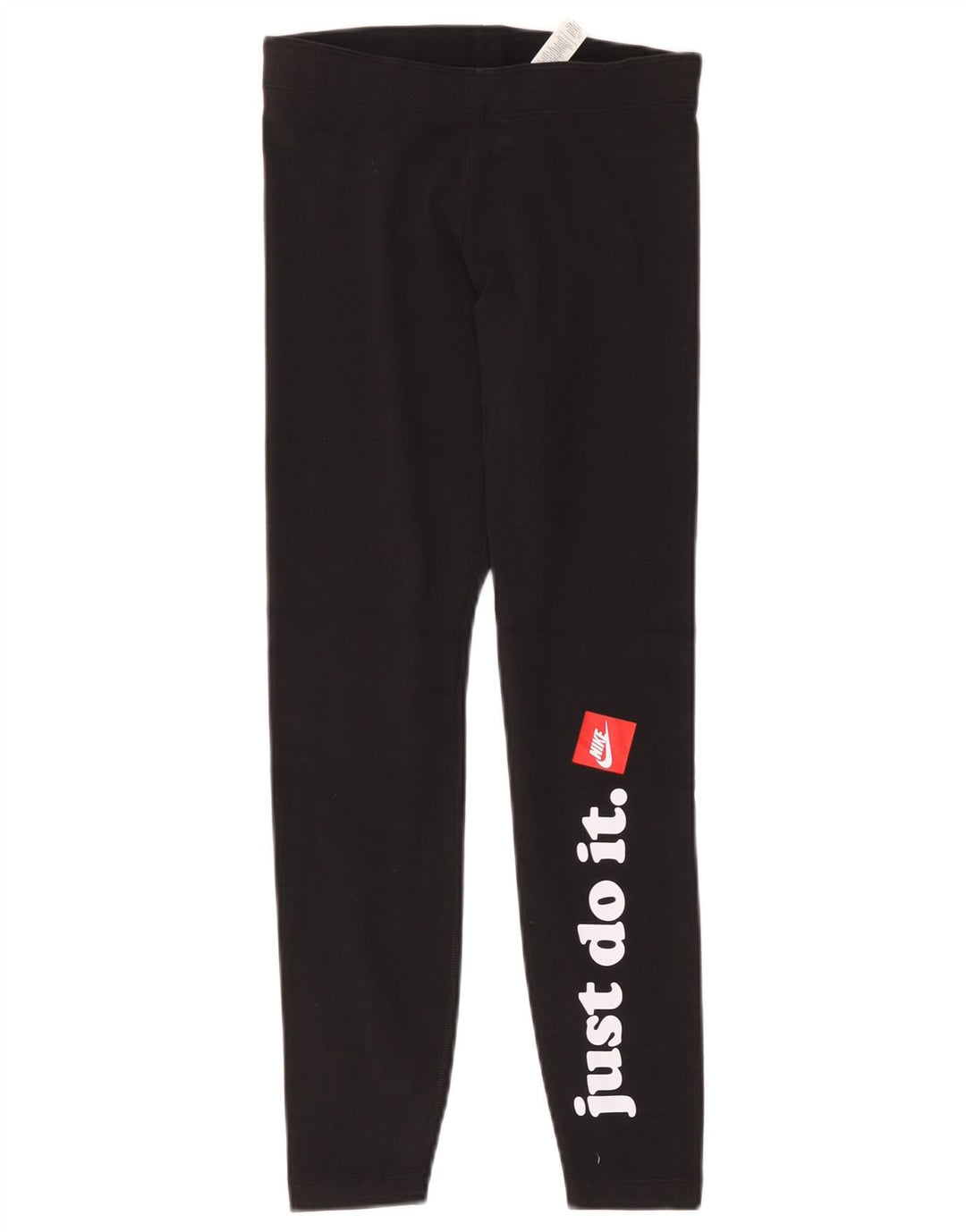 Nike Dame Grafiske Leggings UK 8 Small Black Polyester