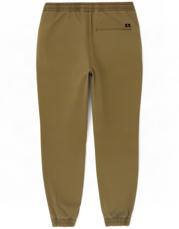 Jack & Jones Herre joggers Cropped Trousers Medium W32 L25 Khaki Cotton