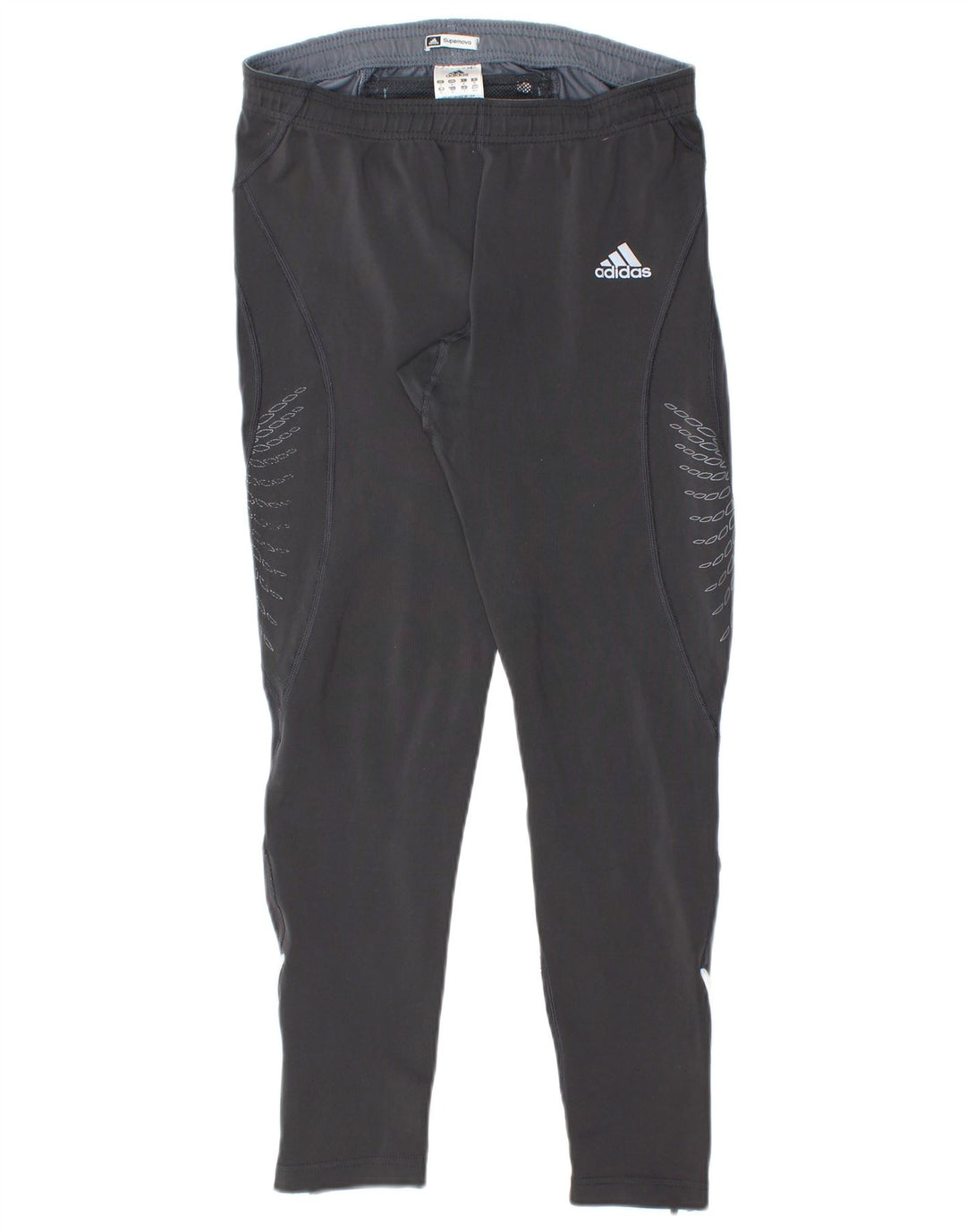 ADIDAS Supernova Leggings til kvinder UK 14 Medium Sort Polyester