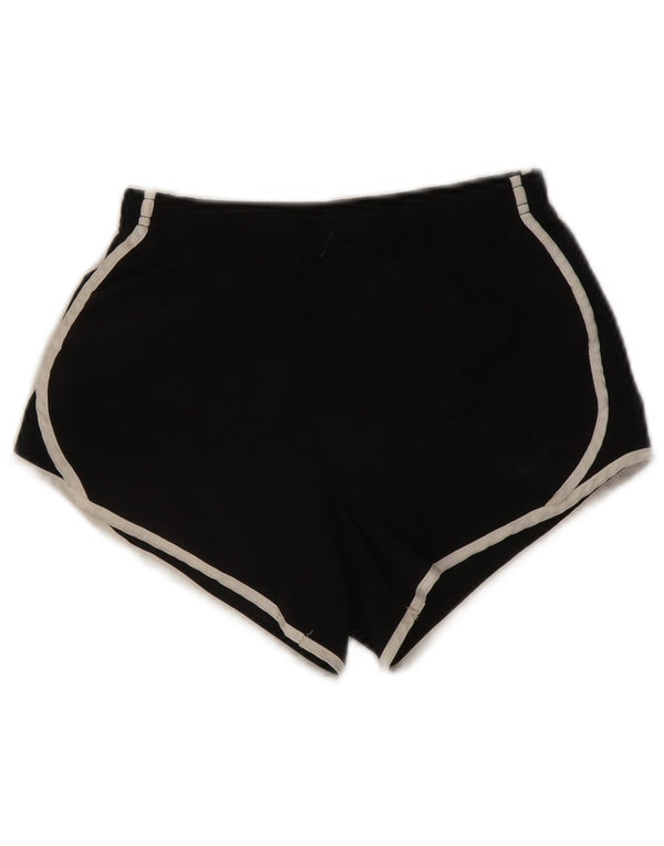 Nike Dame Dri Fit Sports Shorts UK 12 Medium Sort Polyester