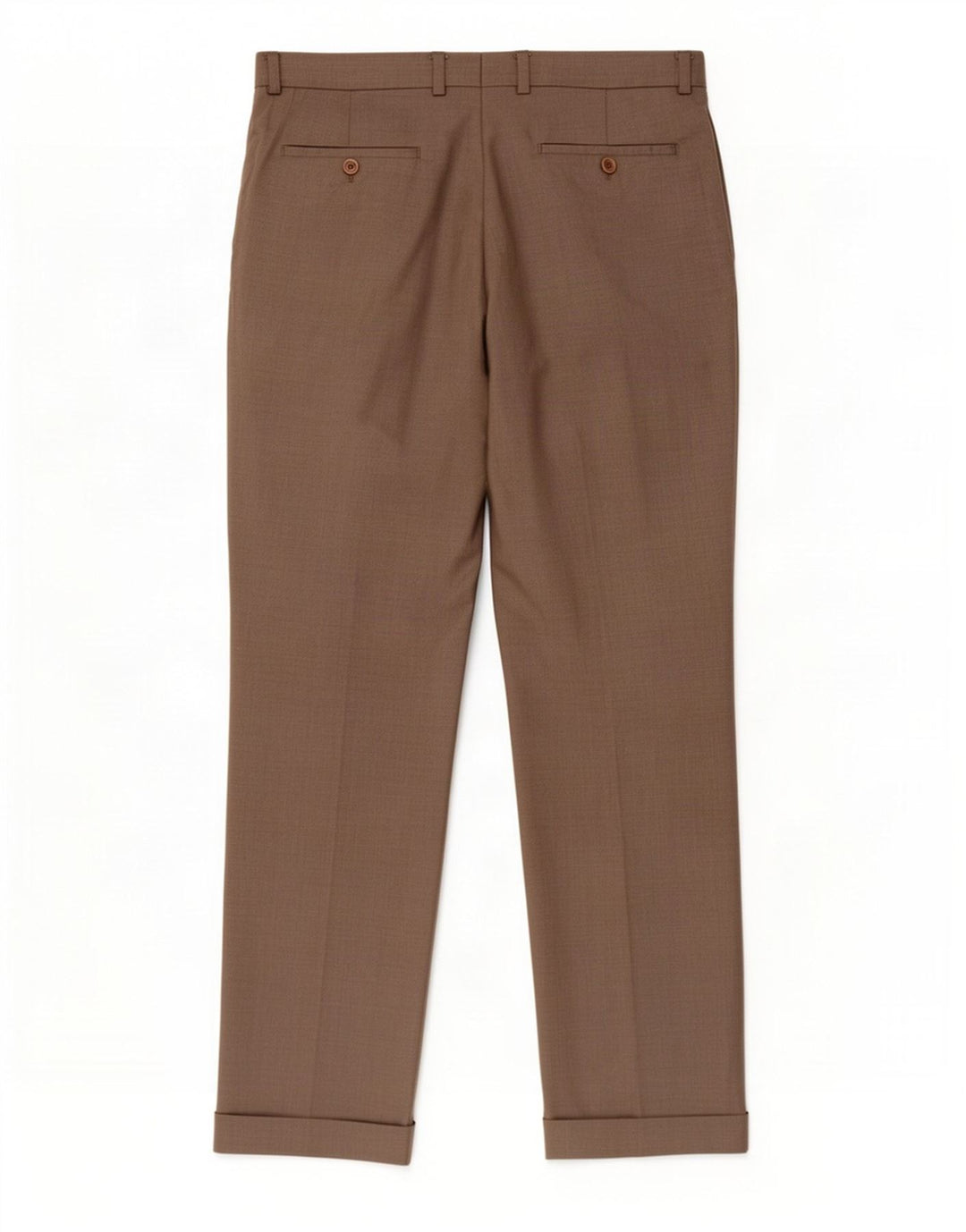 Marks & Spencer Herre Pegged Suit Bukser W34 L31 Brun Uld