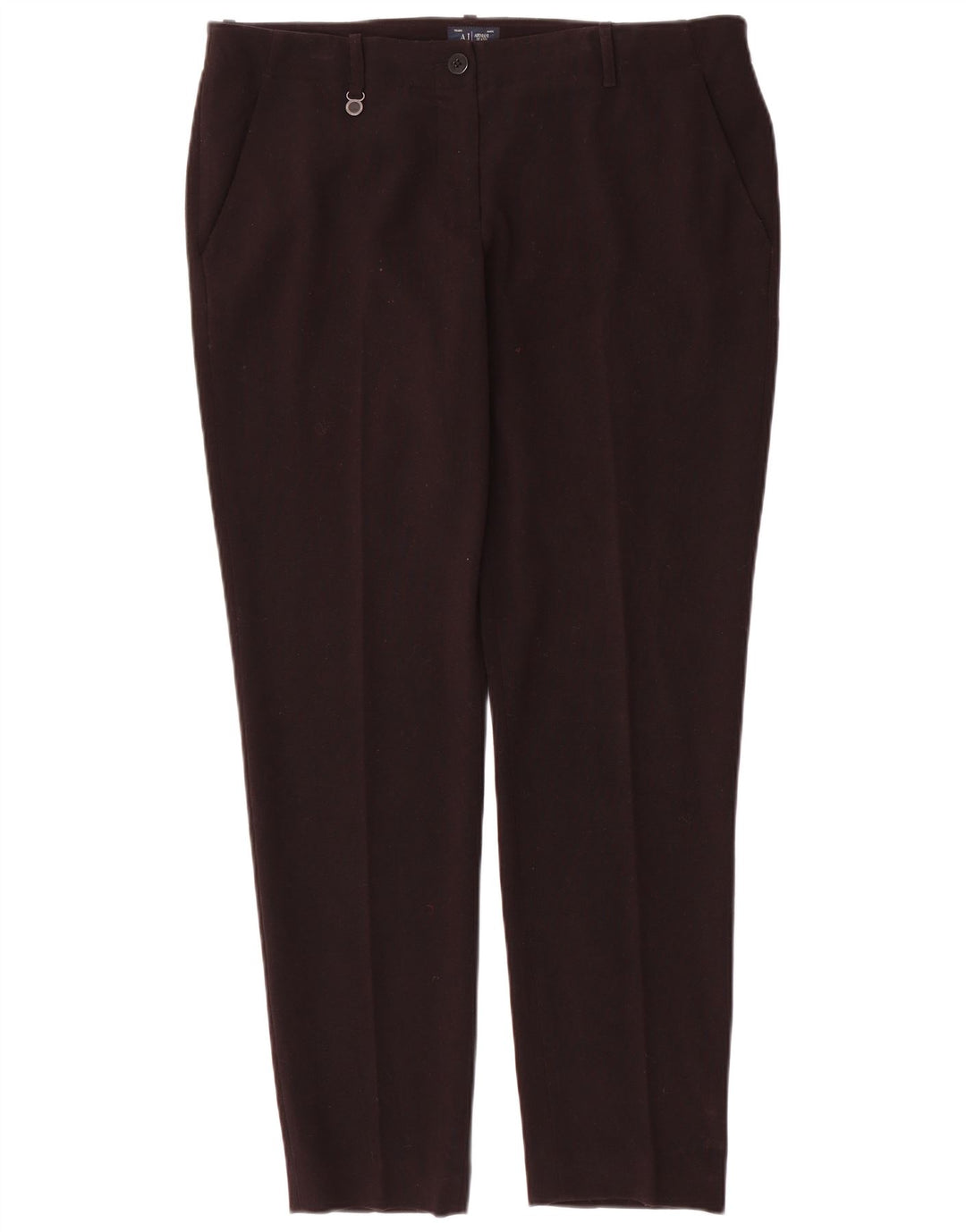 Armani Dame Slim Chino Bukser IT 48 XL W34 L31 Sort Polyester