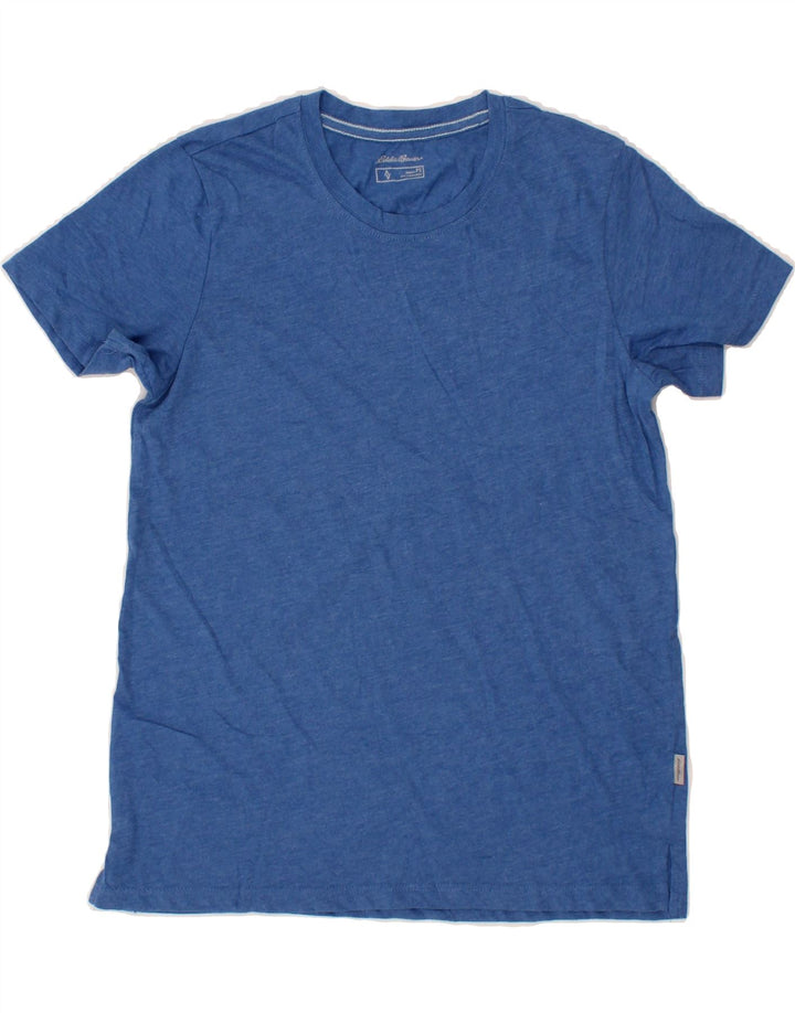 EDDIE BAUER Womens T-Shirt Top UK 10 Small Blue Cotton Vintage Eddie Bauer and Second-Hand Eddie Bauer from Messina Hembry 