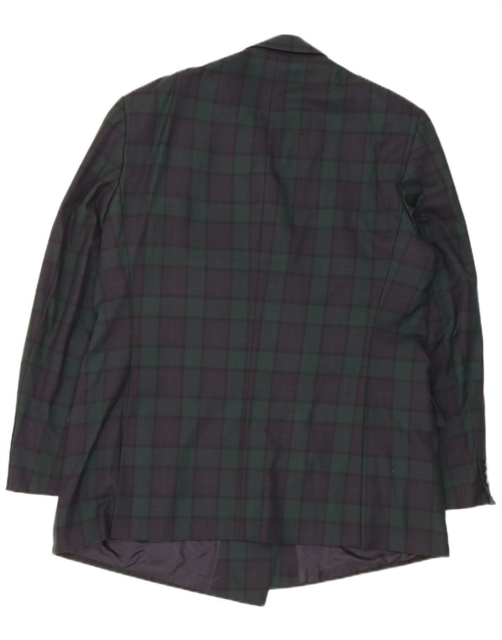 Vittorio Veneto Dame Blazer Jacket UK 18 XL Navy Blue Check