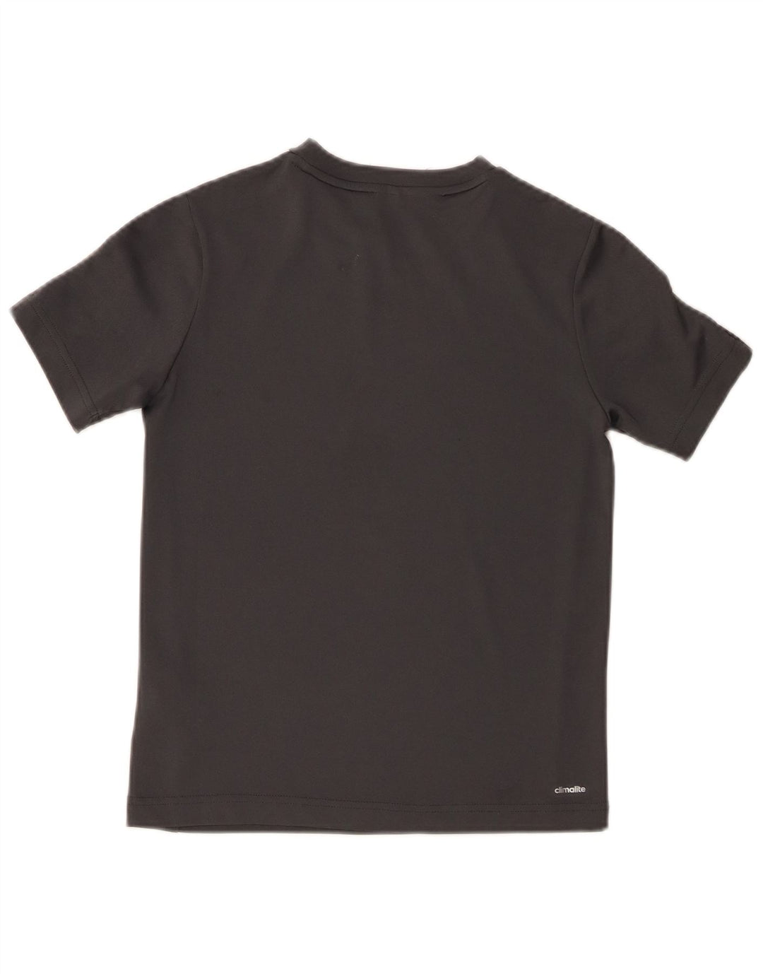 Adidas drenge grafisk t-shirt top 9-10 år grå polyester