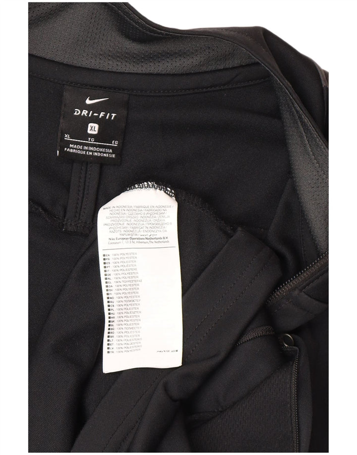 Nike Grafisk træningsdragt til mænd Topjakke XL Sort Colourblock Polyester
