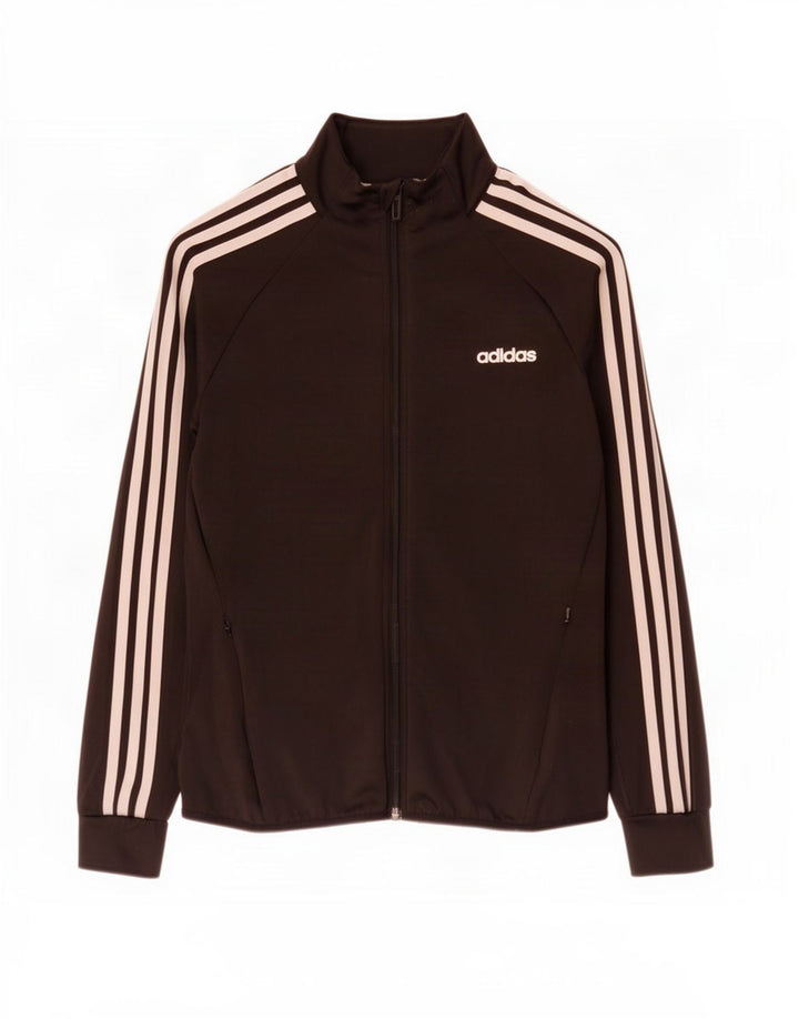 Adidas Womens Climalite træningsdragt Topjakke UK 8/10 Small Black Polyester