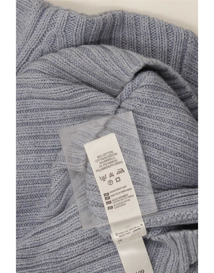Marks & Spencer Herre sweater med rund hals, mellemblå bomuld
