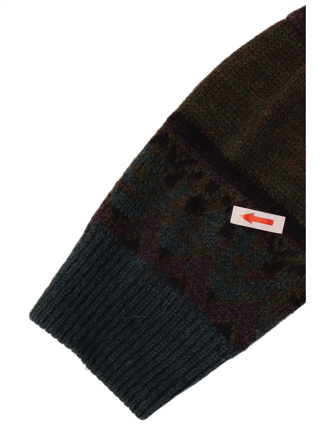 St. Bernard Herre sweater med rund hals EU 38/40 Medium Grøn Retro