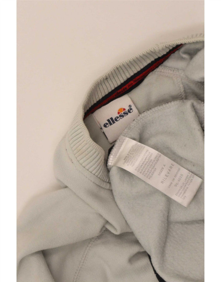 Ellesse Herre Sweatshirt Jumper Medium Blå Stribet Bomuld
