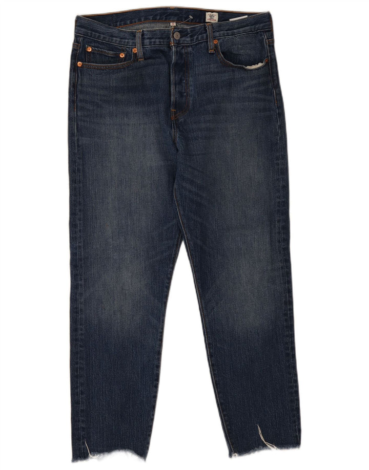 Levi's Slim Jeans til kvinder W32 L27 blå bomuld