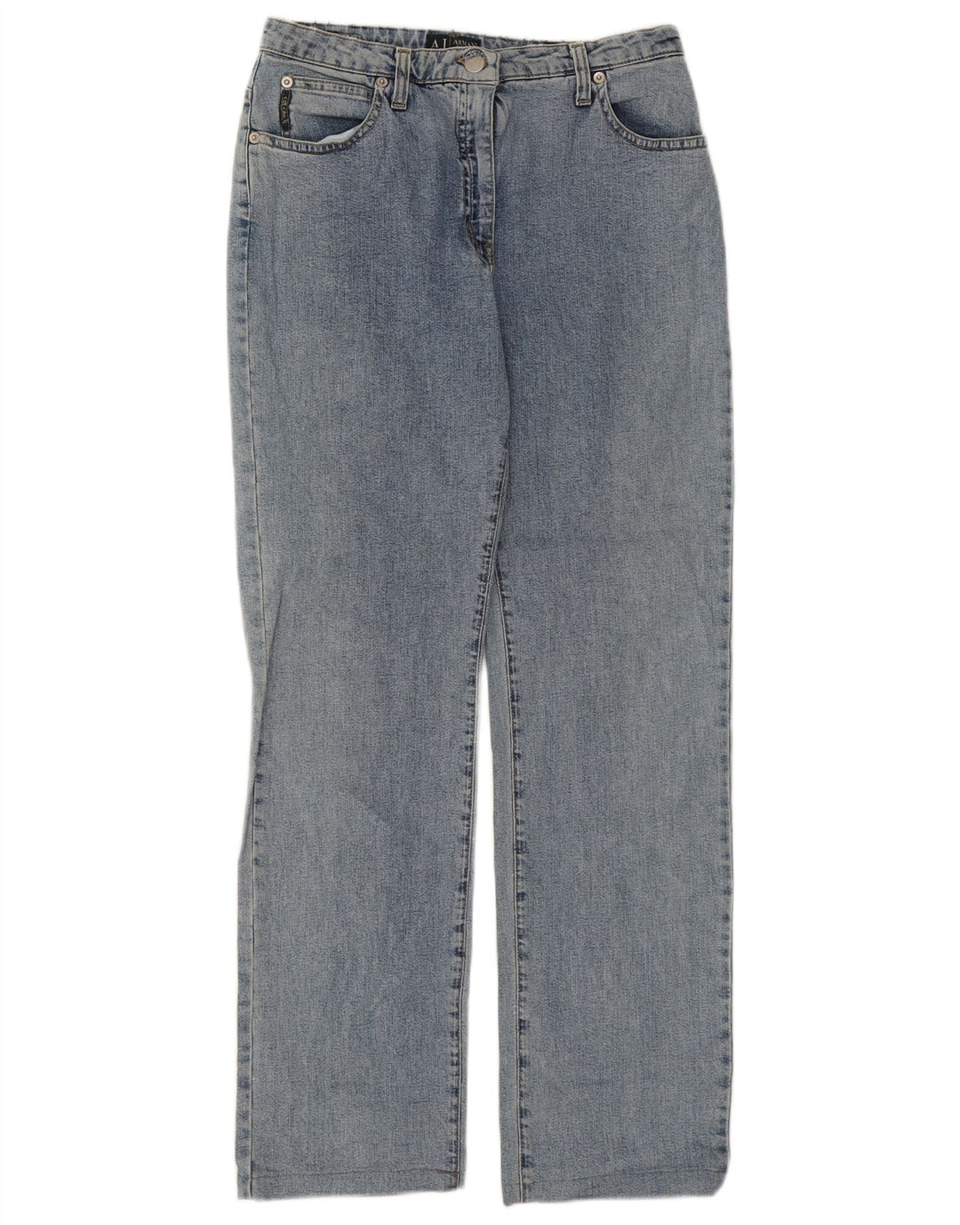 Armani Dame Comfort Fit Straight Jeans W29 L28 Blå