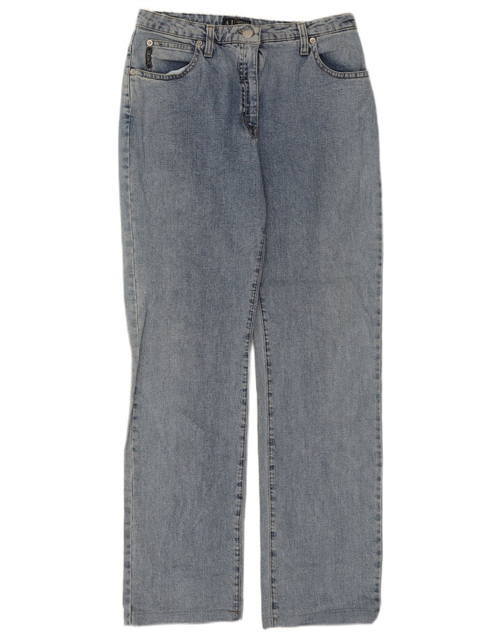 Armani Dame Comfort Fit Straight Jeans W29 L28 Blå