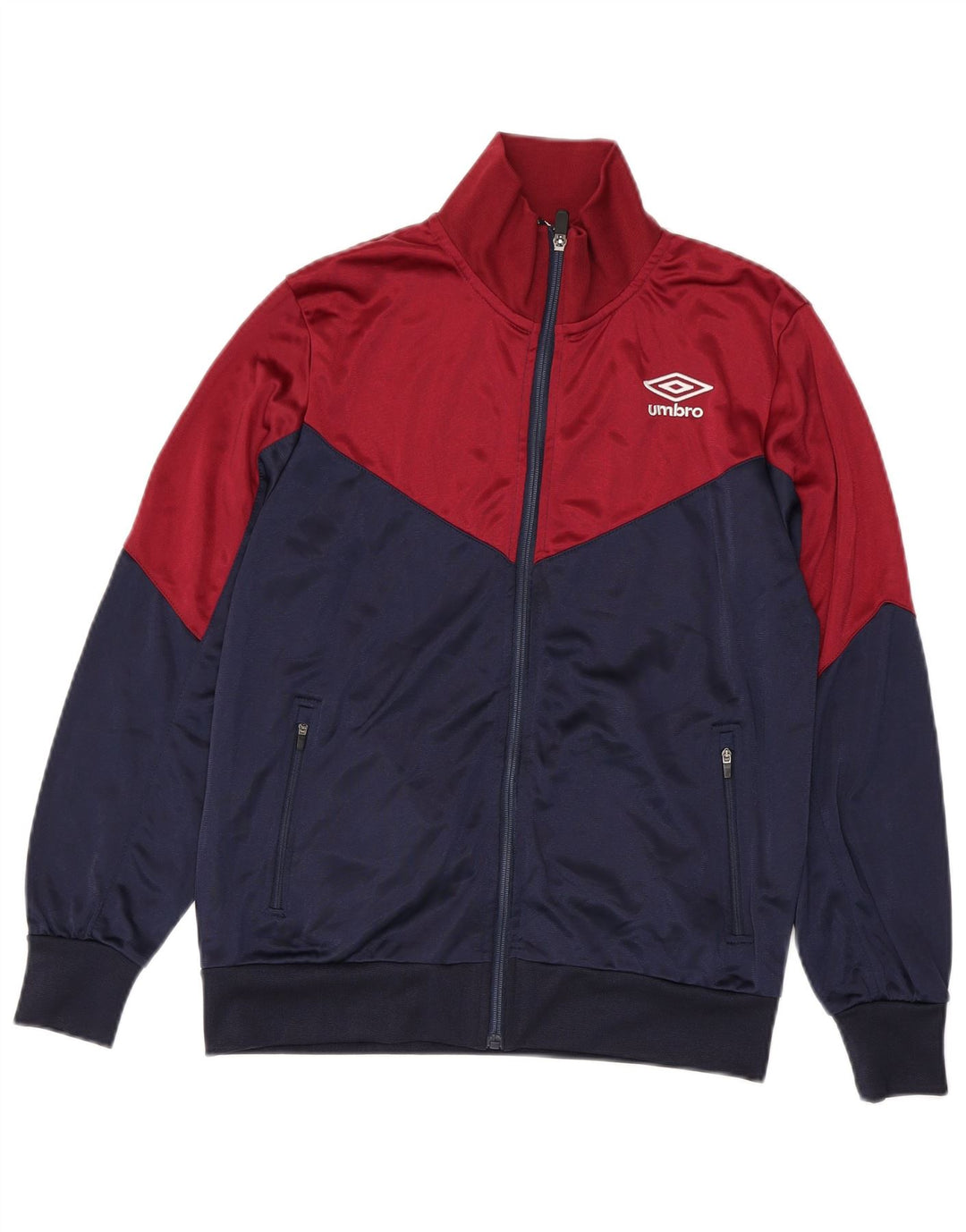 UMBRO Træningsdragt til mænd, topjakke, lille marineblå colourblock polyester