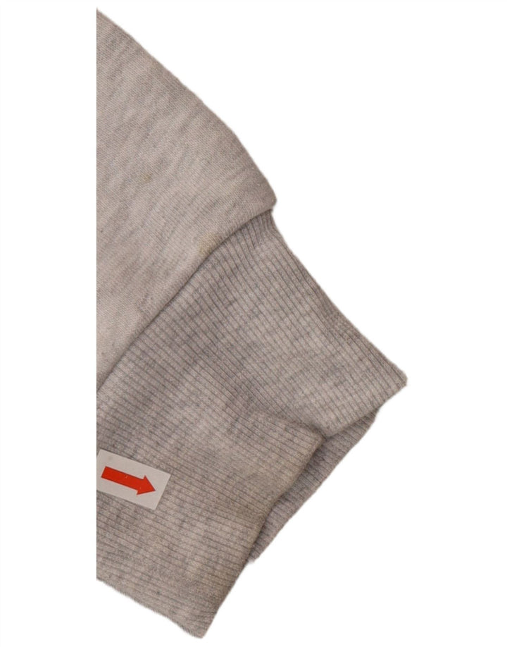 Topshop Dame Høj Oversized Hoodie Jumper UK 10 Small Grå Polyester