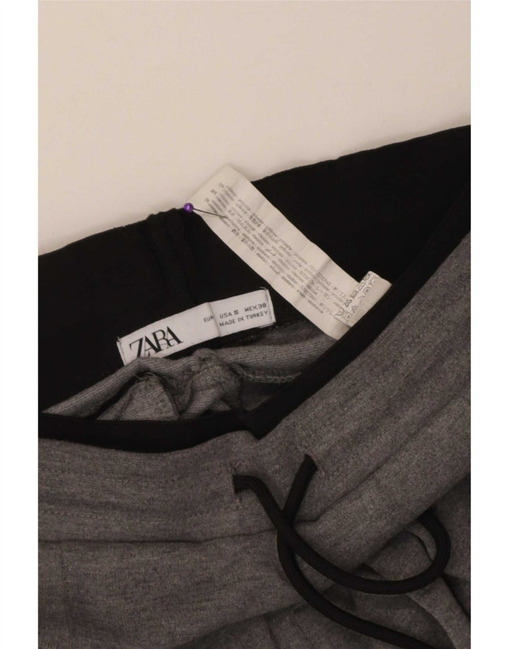 Zara Herre Crop træningsdragt Bukser Små grå Colourblock Polyester