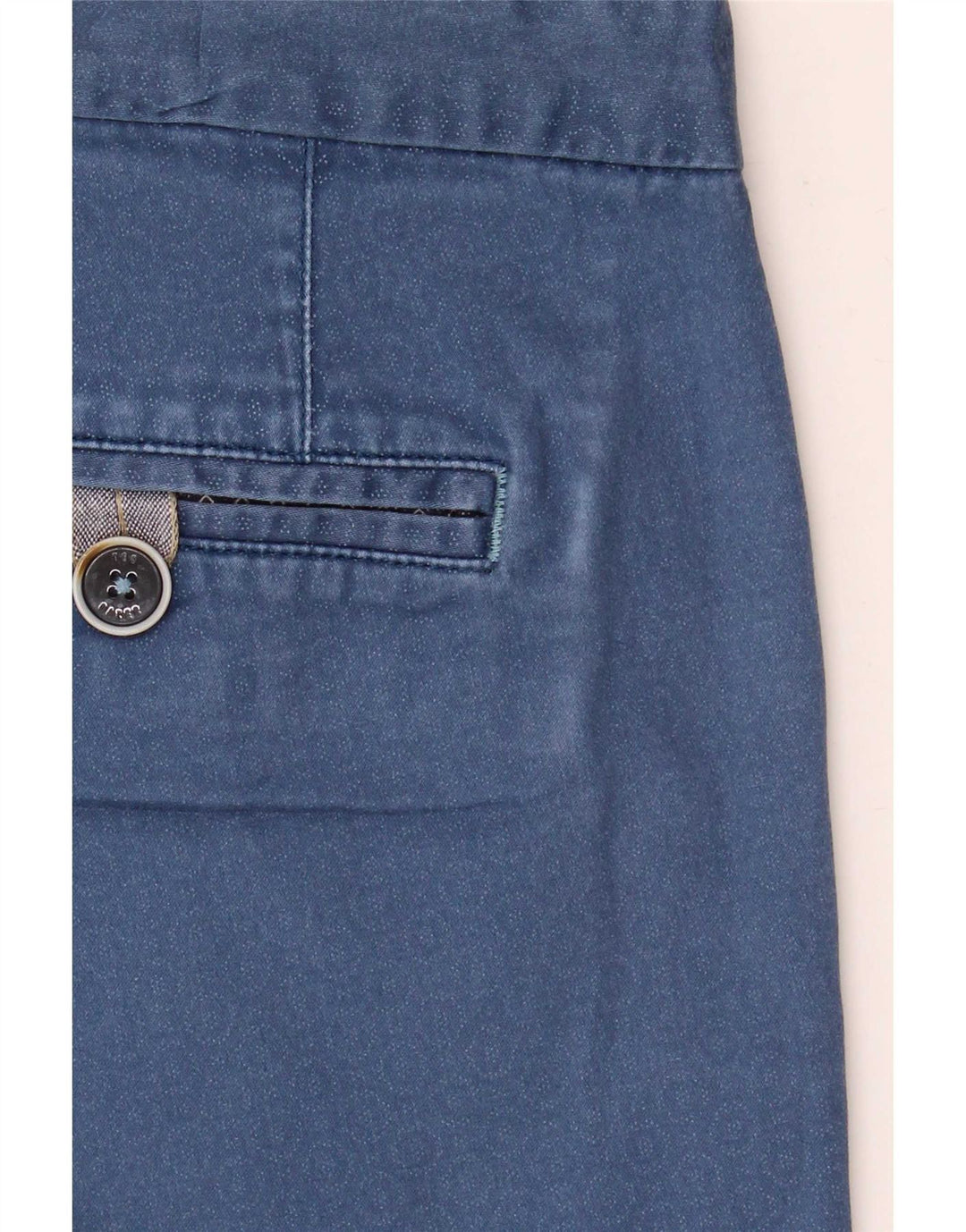 Ted Baker Herre Chino Shorts W32 Medium Blue Geometrisk Bomuld