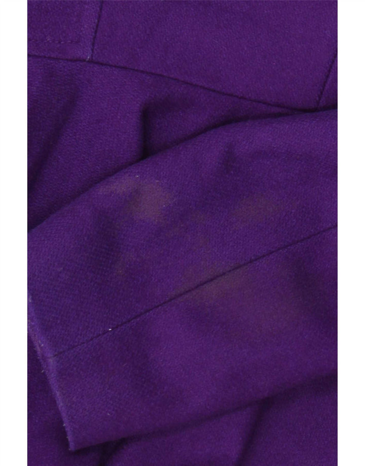 Ted Baker Dame Blazer Jakke Størrelse 3 Medium Lilla Uld