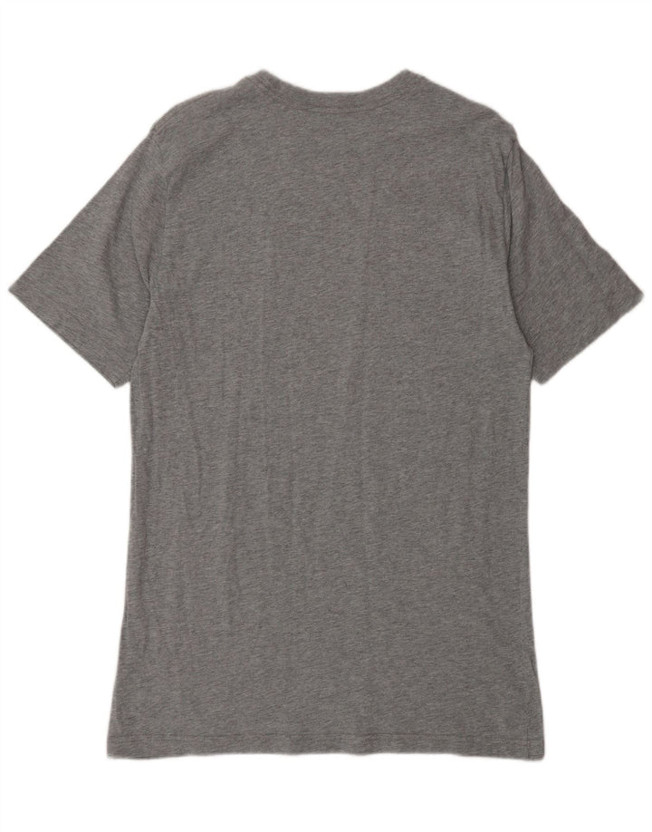 Nike Herre Standard Fit Grafisk T-shirt Top Medium Grey Flecked Bomuld