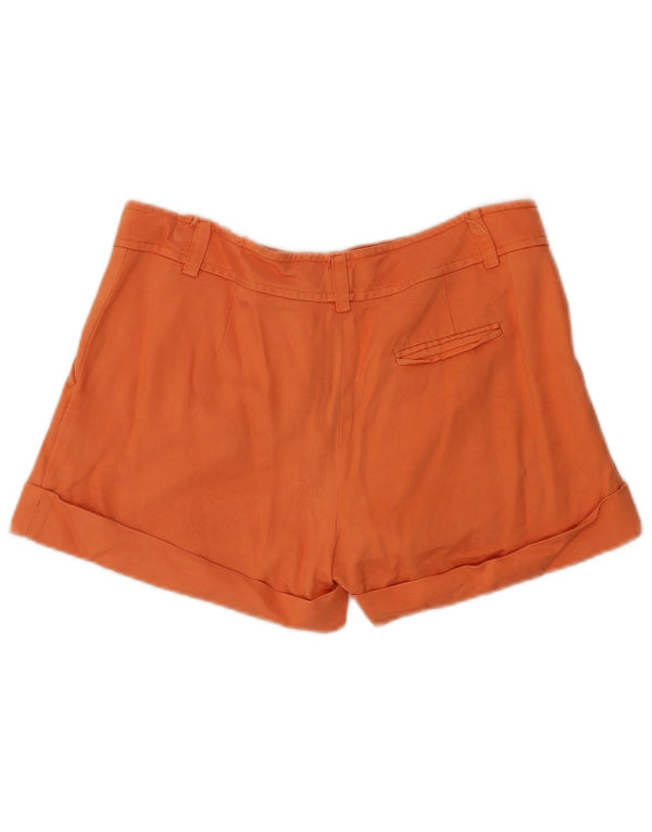 Blumarine Dame Wide Leg Pegged Chino Shorts IT 44 Medium W32 Orange
