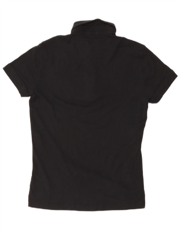 Gas Dame Polo Shirt UK 10 Small Black Bomuld