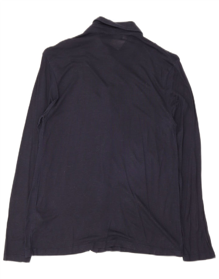 Marks & Spencer Dameskjorte UK 10 Small Navy Blue Viscose