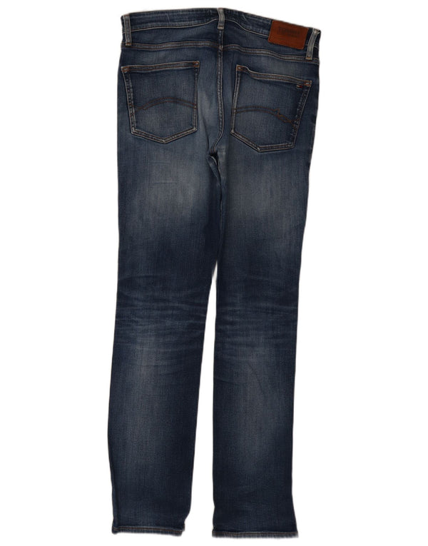Tommy Hilfiger Straight Jeans til mænd W33 L34 Blå Bomuld